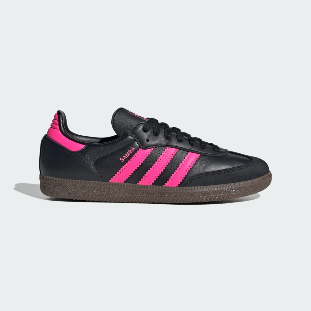 Adidas Samba Black and Pink Sneakers